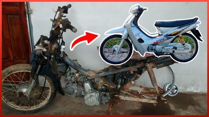 Full Restoration of Rusty Honda Wave | Restoring Old Motorcycle Back to New