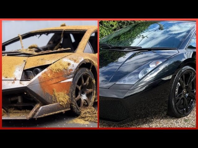 Totally Destroyed LAMBORGHINI Repaired by Professional Mechanic | by @tussik01