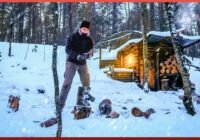 Man Builds Amazing Underground Log Cabin in the Forest | by @forestpaths